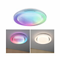 Paulmann LED Deckenleuchte Rainbow mit Regenbogeneffekt    RGBW+ 1600lm 230V 22W dimmbar Chrom#Weiß