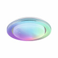 Paulmann LED Deckenleuchte Rainbow mit Regenbogeneffekt    RGBW+ 1600lm 230V 22W dimmbar Chrom#Weiß