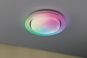 Paulmann LED Deckenleuchte Rainbow mit Regenbogeneffekt    RGBW+ 1600lm 230V 22W dimmbar Chrom#Weiß