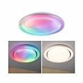 Paulmann LED Deckenleuchte Rainbow mit Regenbogeneffekt    RGBW+ 2800lm 230V 38.5W dimmbar Chrom#Weiß