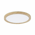 Paulmann LED Panel Atria Shine Backlight  IP44 rund 190mm  11.2W 850lm 4000K Holzoptik