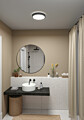 Paulmann LED Panel Cosara  IP44 rund 300mm  15W 1300lm 3000K Dunkelgrau