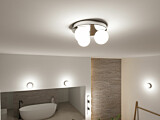 Paulmann Selection Bathroom Deckenleuchte Gove IP44 G9   230V max. 3x20W dimmbar Chrom#Satin