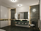 Paulmann Selection Bathroom Deckenleuchte Gove IP44 G9   230V max. 20W dimmbar Schwarz matt#Satin