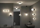 Paulmann Selection Bathroom LED Pendelleuchte Gove IP44  9W Schwarz matt#Satin