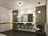 Paulmann Selection Bathroom LED Wandleuchte Gove  IP44  3000K 400lm 230V 5W  Schwarz matt#Satin
