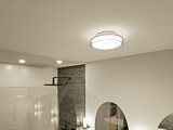 Paulmann Selection Bathroom LED Deckenleuchte Luena IP44  3000K 600lm 230V 11.5W  Glas#Chrom