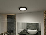 Paulmann Selection Bathroom LED Deckenleuchte Tega  IP44  White Switch 1200lm 230V 22.5W  Schwarz matt