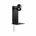 Paulmann Wandleuchte Malena USB C  GU10   230V max. 5W  Schwarz matt