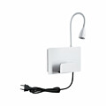 Paulmann LED Wandleuchte Halina USB C   2700K 200lm 230V 2.4W  Weiß matt