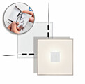 Paulmann LumiTiles Kabel Square Warmweiß  0.7m 12V Schwarz Kunststoff