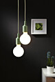 Paulmann Neordic Pendelleuchte Ketil  E27   max. 60W Hellgrün#Schwarz dimmbar Silikon#Kunststoff