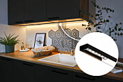 Paulmann LED Strip Profil Base Weißer Diffusor 1m Schwarz