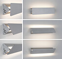 Paulmann LED Wandleuchte Katla   2700K 340lm 230V 7W  Alu gebürstet