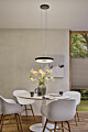 Paulmann LED Pendelleuchte 3-Step-Dim Puric Pane    2700K 1.200lm / 1.400lm 22W Schwarz#Grau dimmbar