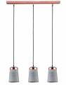 Paulmann Neordic Pendelleuchte Stig  E27   max. 3x20W Grau#Kupfer matt dimmbar Beton#Metall