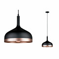 Paulmann Neordic Pendelleuchte Embla  E27   max. 20W Schwarz#Kupfer matt dimmbar Metall