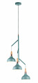 Paulmann Neordic Pendelleuchte Juna  E14   max. 3x20W Softgrün#Kupfer#Holz dimmbar Metall#Holz