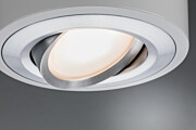Paulmann LED Deckenleuchte 3-Step-Dim Argun    3000K 280lm 230V 4.8W dimmbar Weiß#Alu gebürstet