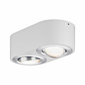 Paulmann LED Deckenleuchte 3-Step-Dim Argun    3000K 2x280lm 230V 2x4.8W dimmbar Weiß#Alu gebürstet