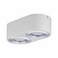 Paulmann LED Deckenleuchte 3-Step-Dim Argun    3000K 2x280lm 230V 2x4.8W dimmbar Weiß#Alu gebürstet