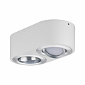 Paulmann LED Deckenleuchte 3-Step-Dim Argun    3000K 2x280lm 230V 2x4.8W dimmbar Weiß#Alu gebürstet