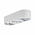 Paulmann LED Deckenleuchte 3-Step-Dim Argun    3000K 3x280lm 230V 3x4.2W dimmbar Weiß#Alu gebürstet