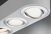 Paulmann LED Deckenleuchte 3-Step-Dim Argun    3000K 3x280lm 230V 3x4.2W dimmbar Weiß#Alu gebürstet