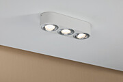 Paulmann LED Deckenleuchte 3-Step-Dim Argun    3000K 3x280lm 230V 3x4.2W dimmbar Weiß#Alu gebürstet