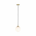 Paulmann Neordic Pendelleuchte Menja  E27   max. 20W Weiß#Messing gebürstet dimmbar Glas#Metall
