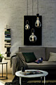 Paulmann Neordic Pendelleuchte Nordin  E27   max. 60W Schwarz#Marmor#Kupfer matt dimmbar Marmor