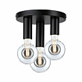 Paulmann Neordic Deckenleuchte Skogen   E27   230V max. 3x20W dimmbar Schwarz Metall