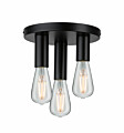 Paulmann Neordic Deckenleuchte Skogen   E27   230V max. 3x20W dimmbar Schwarz Metall