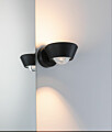Paulmann LED Wandleuchte Sabik  IP44  2700K 840lm / 320lm 230V 9 / 1x4W dimmbar Schwarz