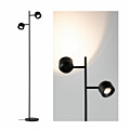 Paulmann LED Stehleuchte 3-Step-Dim Puric Pane   2700K 2x300lm 2x3W Schwarz