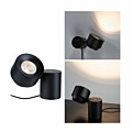 Paulmann LED Tischleuchte 3-Step-Dim Puric Pane   2700K 300lm 3W Schwarz