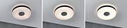 Paulmann LED Deckenleuchte Smart Home Zigbee 3.0 Puric Pane Effect   2700K 200lm / 1.900lm 230V 16 / 1x1.5W dimmbar Schwarz#Grau