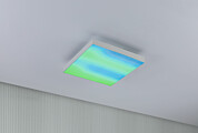 Paulmann LED Panel Velora Rainbow dynamicRGBW   eckig 295x295mm  13.2W 1140lm 3000 - 6500K Weiß dimmbar