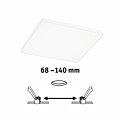 Paulmann VariFit LED Einbaupanel Veluna Edge IP44 eckig 160x160mm  12W 1100lm 4000K Weiß