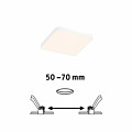 Paulmann VariFit LED Einbaupanel Veluna Edge IP44 eckig 90x90mm  6W 450lm 3000K Weiß