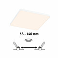 Paulmann VariFit LED Einbaupanel Veluna Edge IP44 eckig 160x160mm  12W 1100lm 3000K Weiß dimmbar