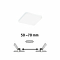 Paulmann VariFit LED Einbaupanel Veluna Edge IP44 eckig 90x90mm  6W 500lm 4000K Weiß dimmbar