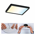 Paulmann VariFit LED Einbaupanel Smart Home Zigbee 3.0 Areo IP44 eckig 175x175mm  13W 1200lm Tunable White Schwarz dimmbar