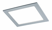 Paulmann LED Einbaupanel IP44 eckig 220x220mm  16.5W 1450lm 4000K Chrom matt