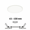 Paulmann VariFit LED Einbaupanel Veluna IP44 rund 125mm  8.5W 750lm 4000K Satin