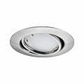 Paulmann LED Einbauleuchte Smart Home Zigbee 3.0 Base Coin Basisset schwenkbar  rund 90mm 20°  3x4.9W 3x430lm 230V dimmbar 3000K Eisen gebürstet