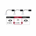 Paulmann LED Modul Einbauleuchte Choose Coin 3er-Set   rund 50mm  Coin 3x6W 3x470lm 230V  2700K Satin