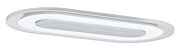 Paulmann Premium LED Einbauleuchte Whirl Einzelleuchte   rund 230x115mm   5.8W 220lm 230V dimmbar 3000K Alu gedreht#Satin