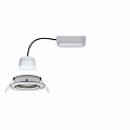 Paulmann LED Einbauleuchte Smart Home Zigbee 3.0 Nova Plus Coin  schwenkbar  rund 84mm 50° Coin 6W 470lm 230V dimmbar 2700K Eisen gebürstet