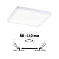 Paulmann VariFit LED Einbaupanel Areo IP44 eckig 175x175mm  13W 1200lm 4000K Weiß